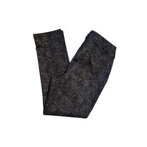 Chico's Heathered Animal Print Ponte Slim Pants Women's Size 1.5, M, 10 EUC